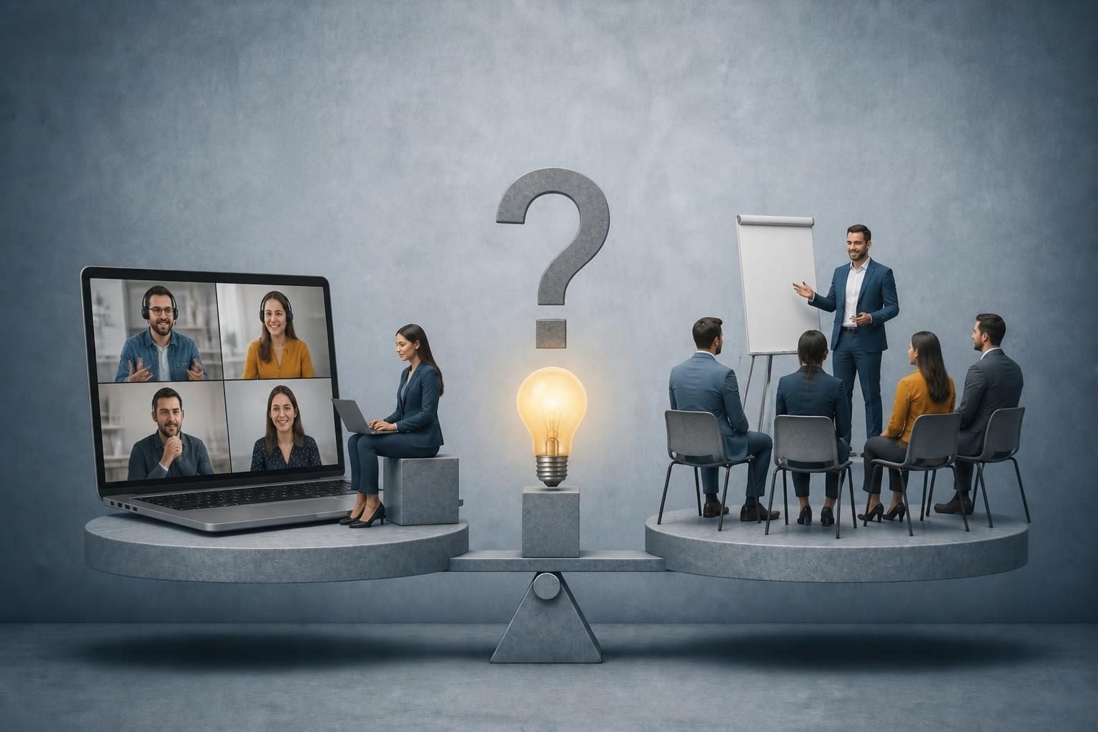 Szkolenie online vs. stacjonarne – czy forma naprawdę ma znaczenie?